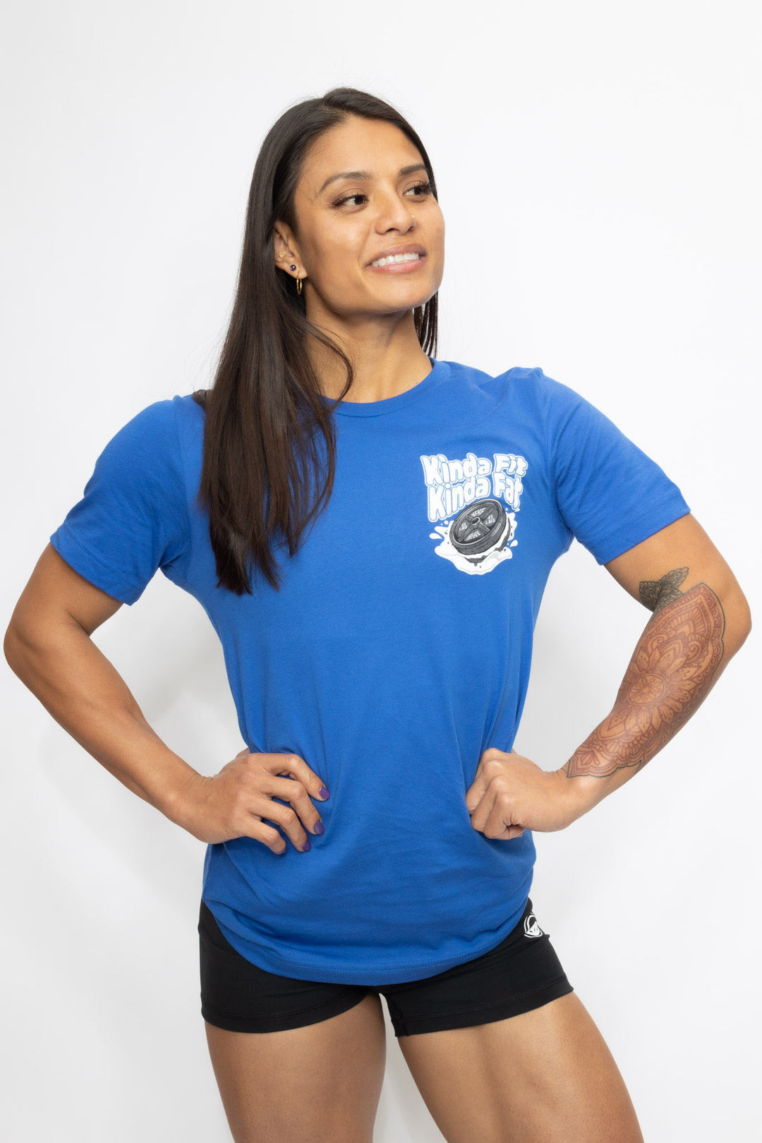 Kinda Fit Kinda Fat Cookie Sandwheych Tee (Blue)