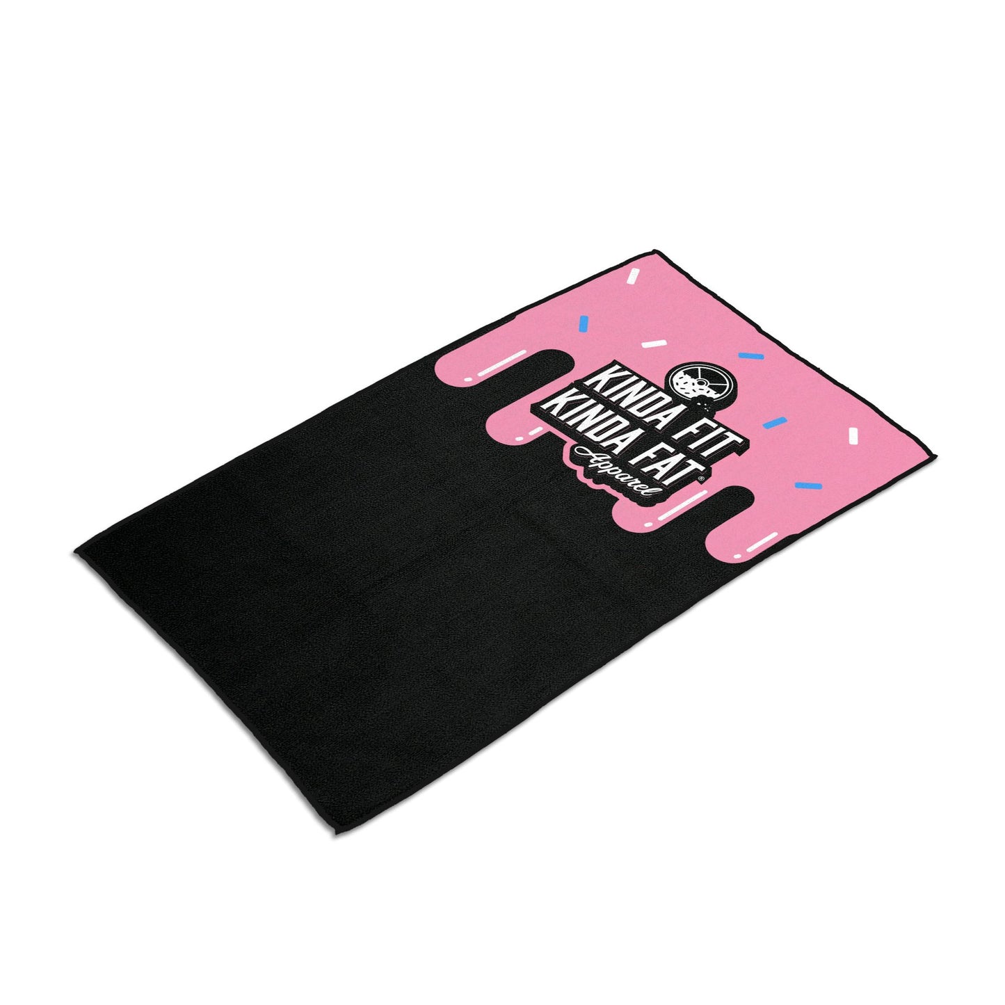 Kinda Fit Kinda Fat Drip Logo Gym Towel - 9 for 9