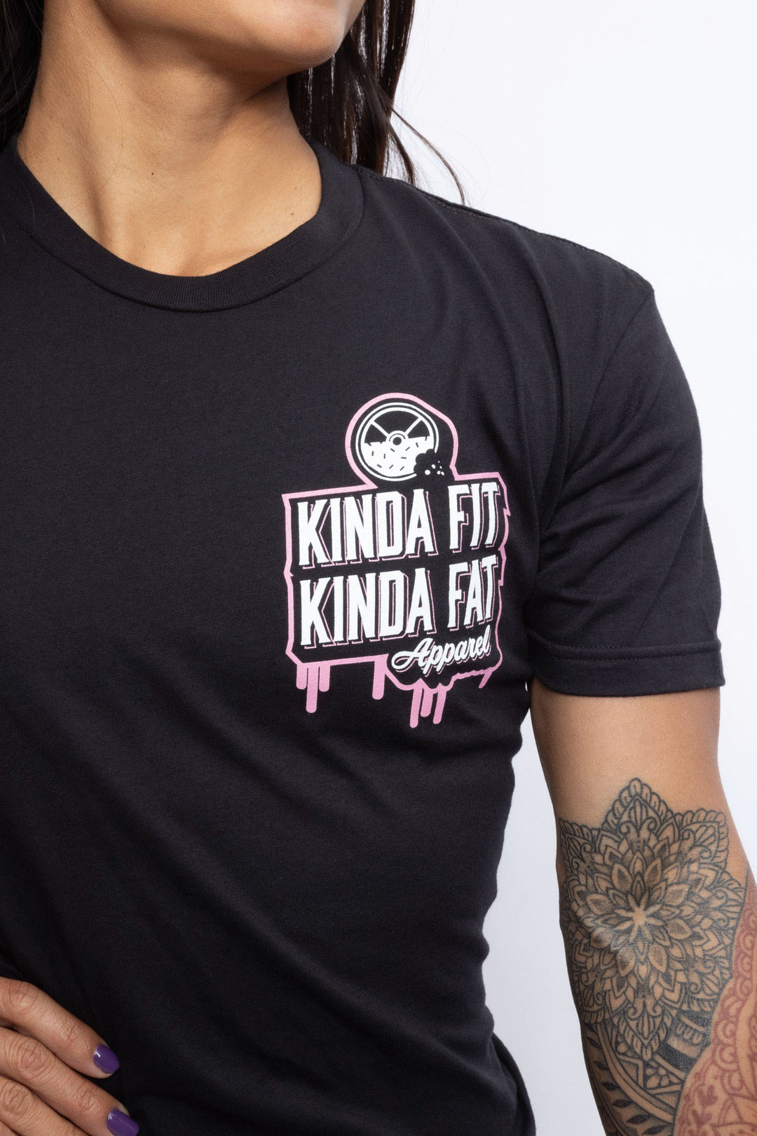 Kinda Fit Kinda Fat Drip Logo Tee