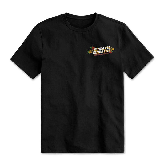 Kinda Fit Kinda Fat Fresh Gainz Black Tee - 9 for 9