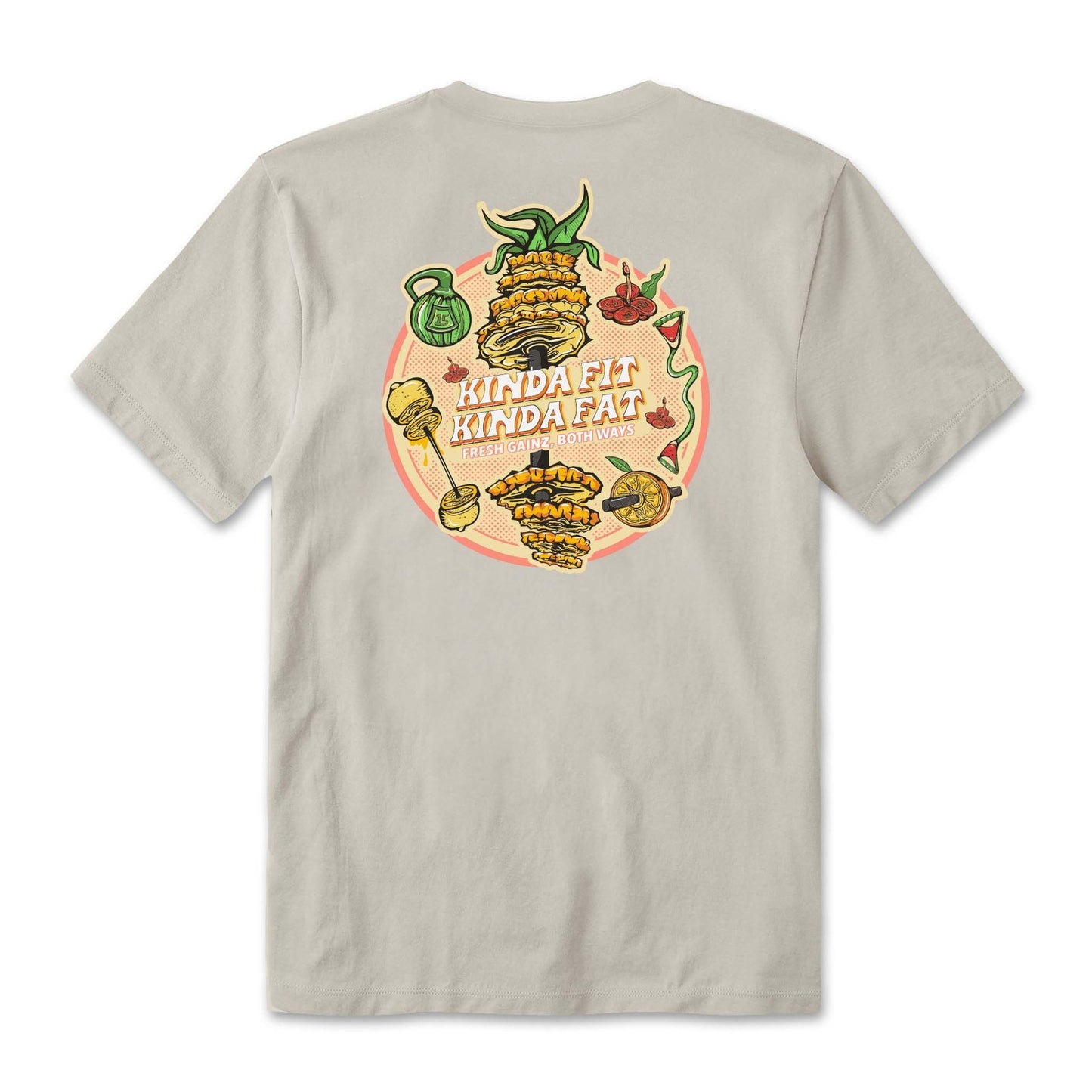 Kinda Fit Kinda Fat Fresh Gainz Sand Tee - 9 for 9