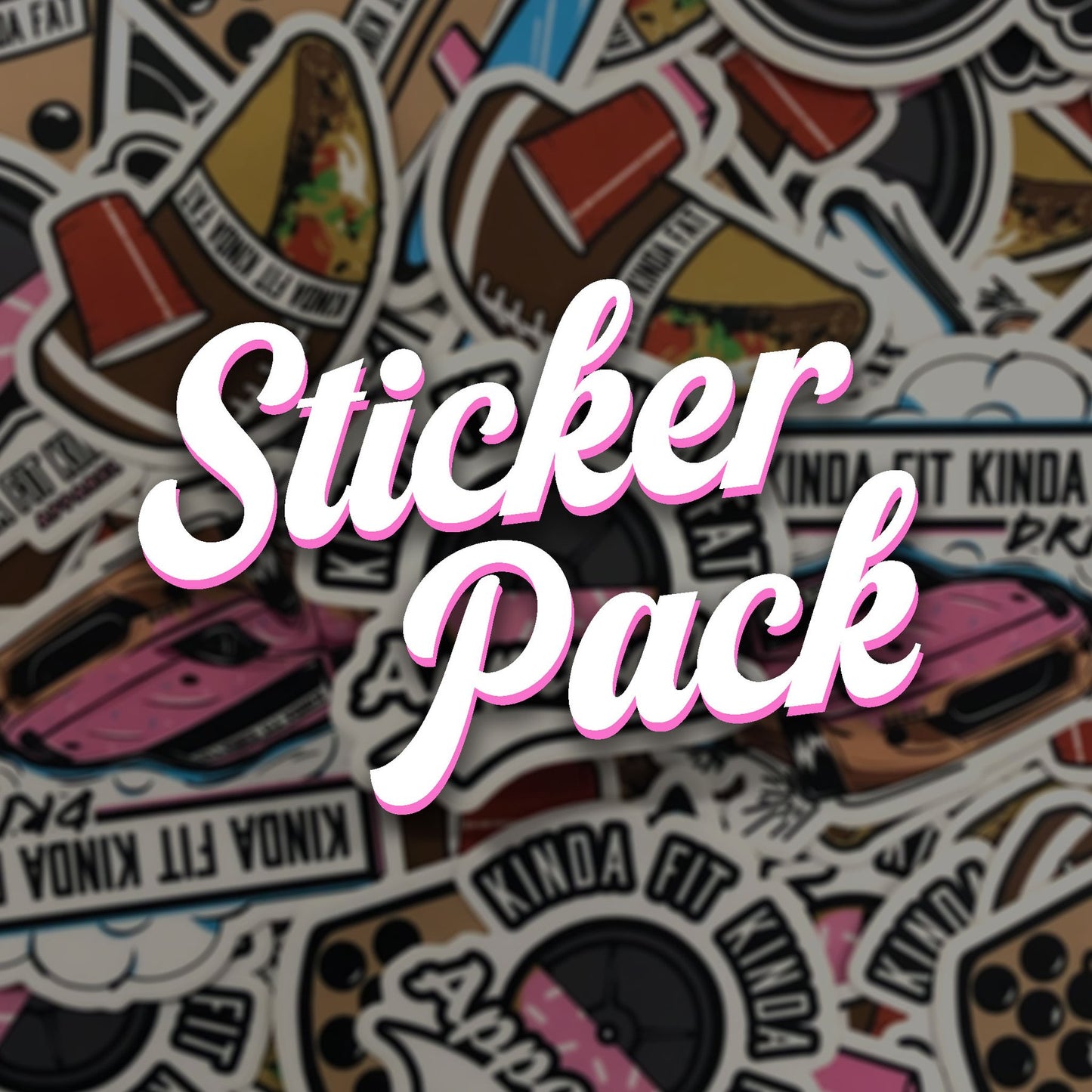 Kinda Fit Kinda Fat KFKF Sticker Pack - 9 for 9