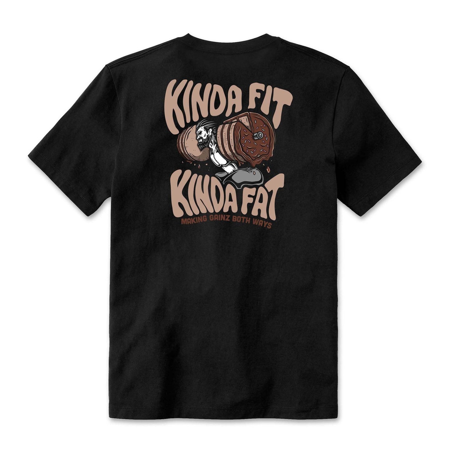 Kinda Fit Kinda Fat Burnt Choco Squat Tee - 9 for 9