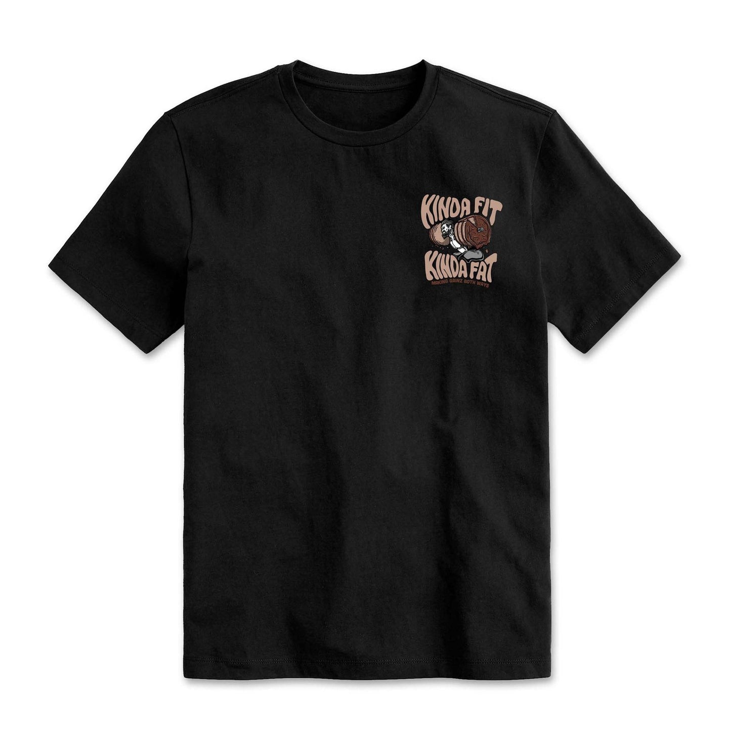 Kinda Fit Kinda Fat Burnt Choco Squat Tee - 9 for 9