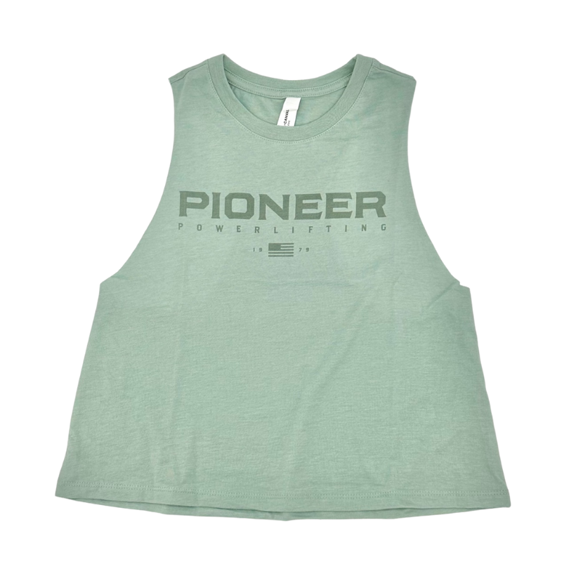 Pioneer Women's Dusty Blue Crop Tank