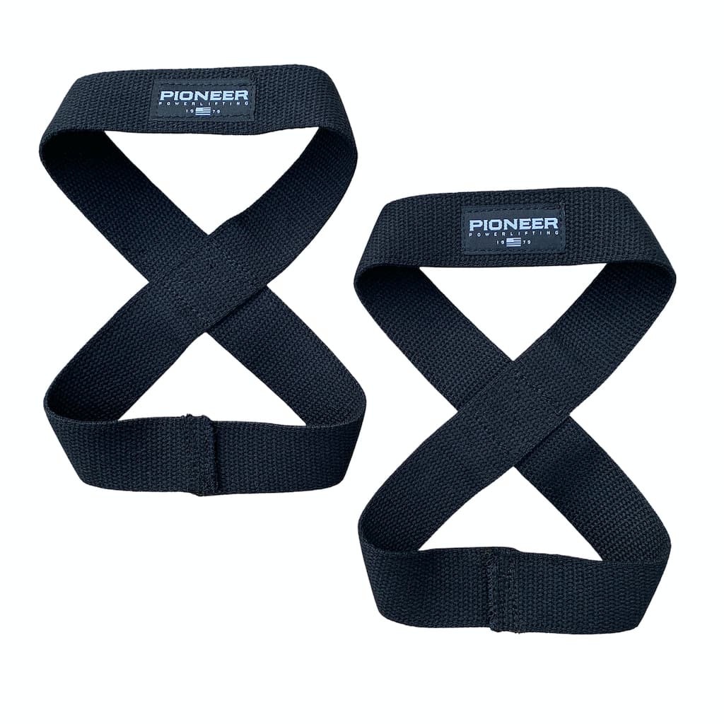 Pioneer Fitness Cotton Figure 8 Lifting Straps – 9 for 9