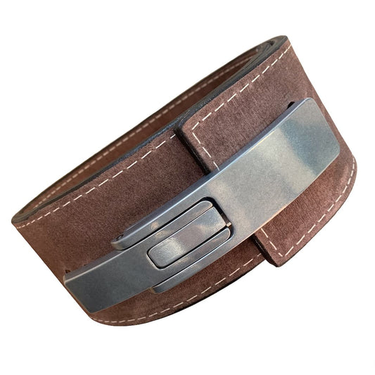 Pioneer Fitness Powerlifting Lever Belt – 10mm thick – 4" wide (Single Colour Suede) - 9 for 9