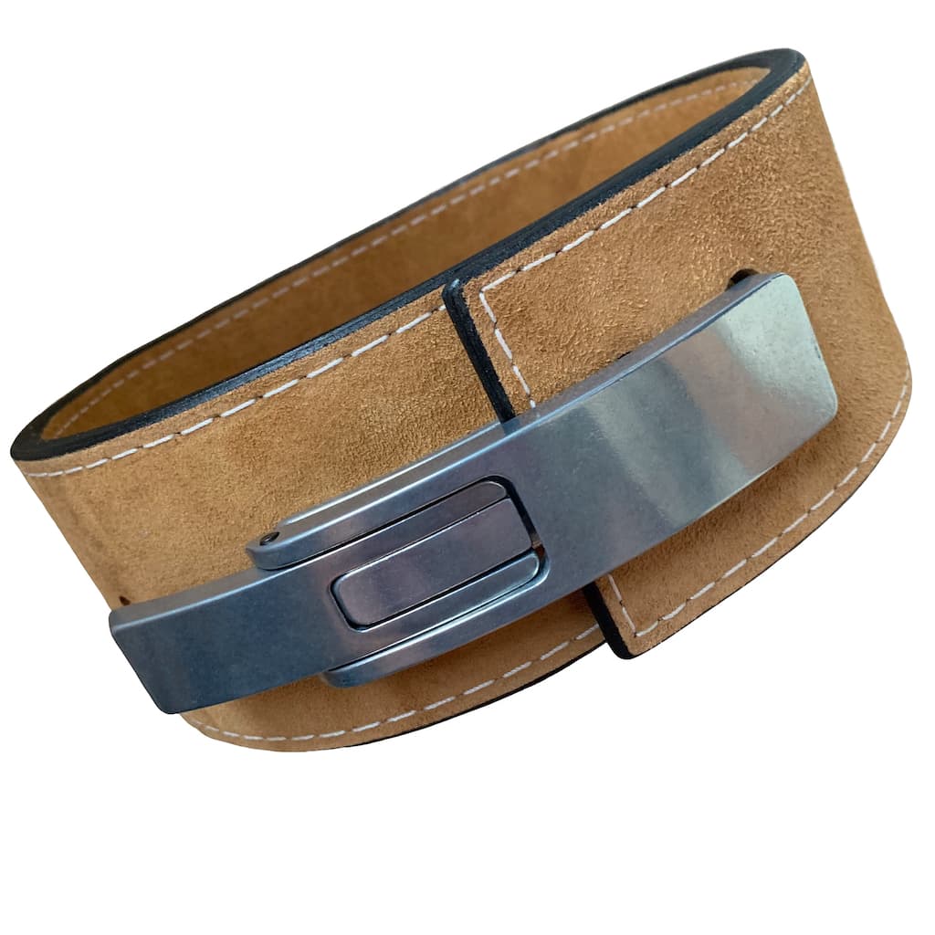 Pioneer Fitness Powerlifting Lever Belt – 13mm thick – 4" wide (Single Colour Suede) - 9 for 9