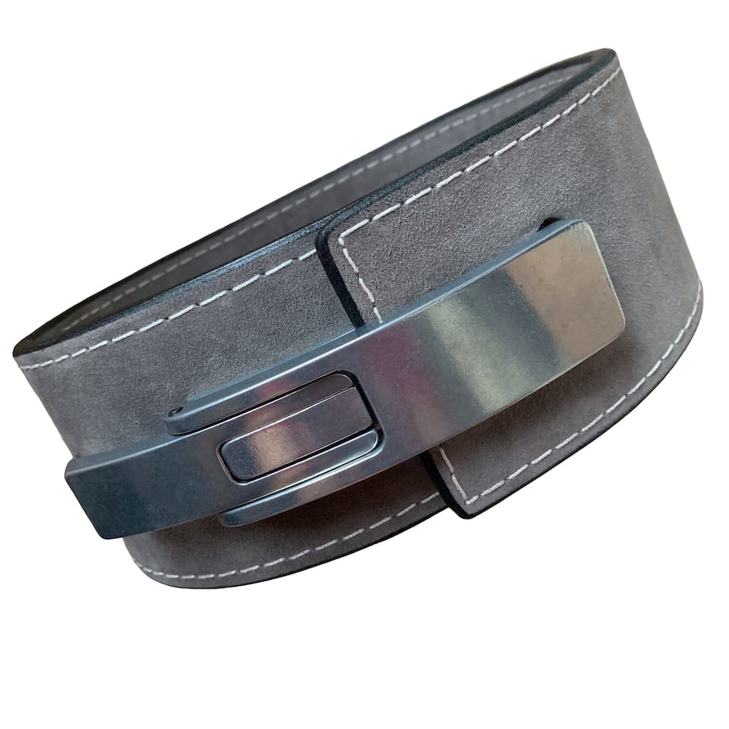 Pioneer Fitness Powerlifting Lever Belt – 13mm thick – 4" wide (Single Colour Suede) - 9 for 9