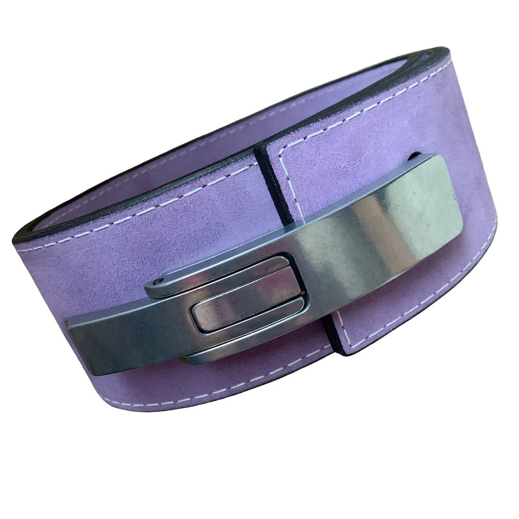 Pioneer Fitness Powerlifting Lever Belt – 13mm thick – 4" wide (Single Colour Suede) - 9 for 9