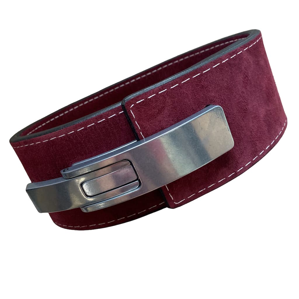 Pioneer Fitness Powerlifting Lever Belt – 13mm thick – 4" wide (Single Colour Suede) - 9 for 9