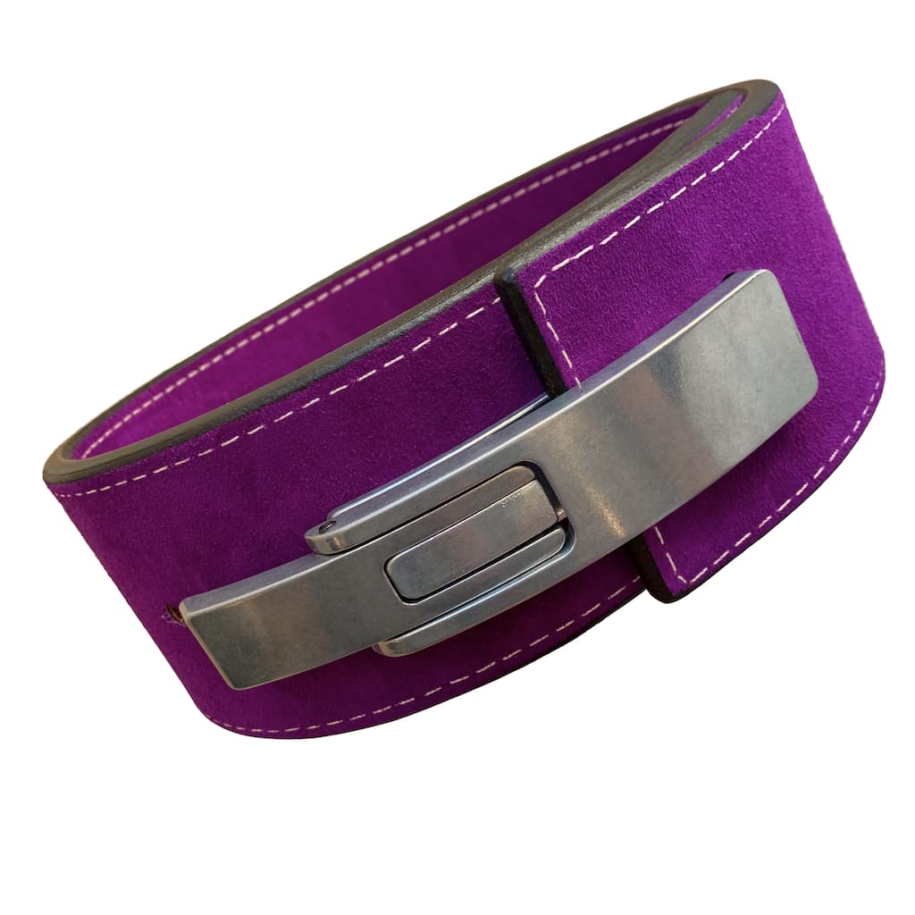 Pioneer Fitness Powerlifting Lever Belt – 10mm thick – 4" wide (Single Colour Suede) - 9 for 9