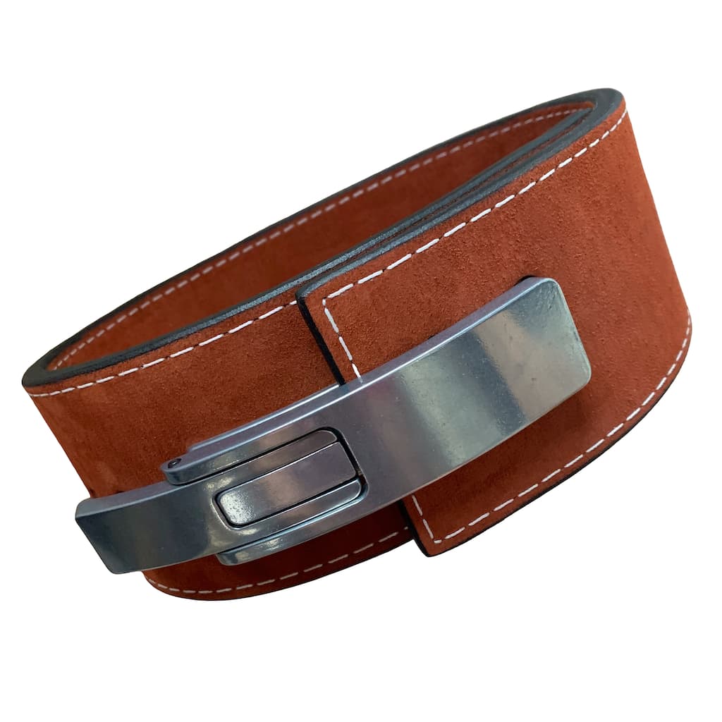 Pioneer Fitness Powerlifting Lever Belt – 13mm thick – 4" wide (Single Colour Suede) - 9 for 9