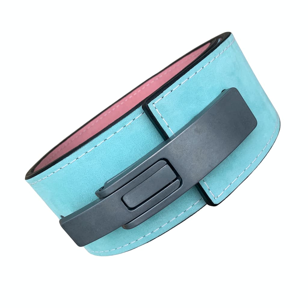 Pioneer Fitness Powerlifting Lever Belt – 13mm thick – 4" wide (Two Tone Suede) - 9 for 9