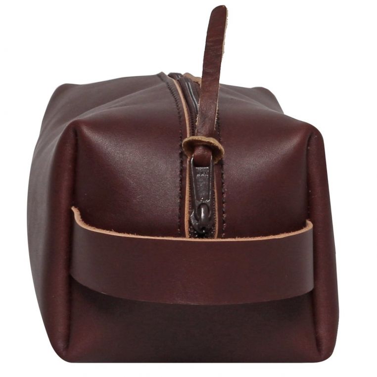 Duluth Pack Small Leather Travel Kit Bag