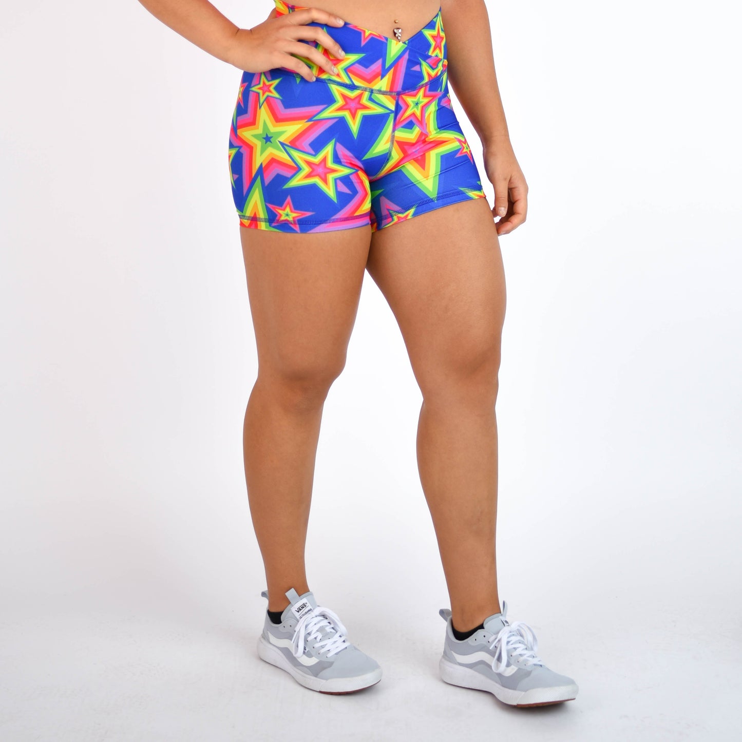 FLEO Stars Pink Shorts (V Waistband)