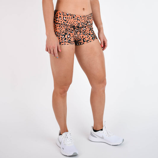 FLEO Tangerine Leopard Shorts (Original)