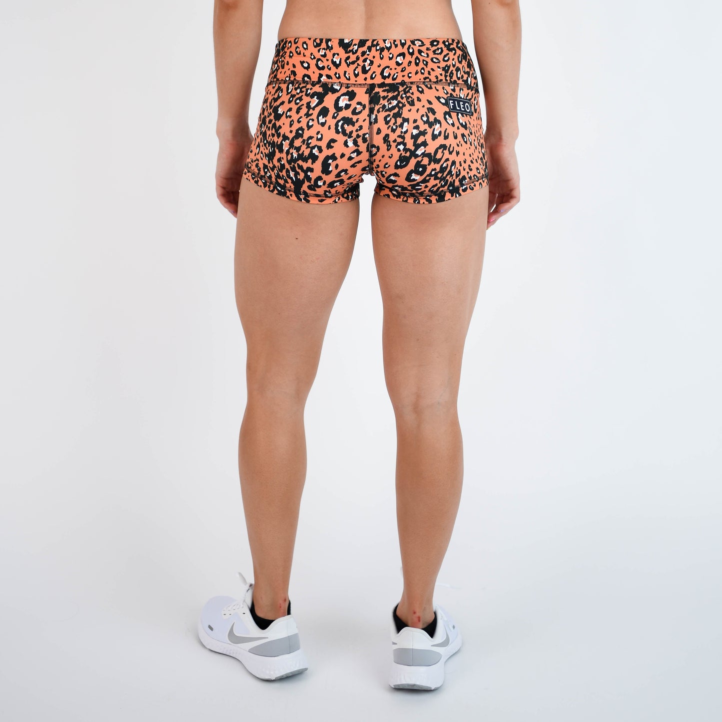 FLEO Tangerine Leopard Shorts (Original)