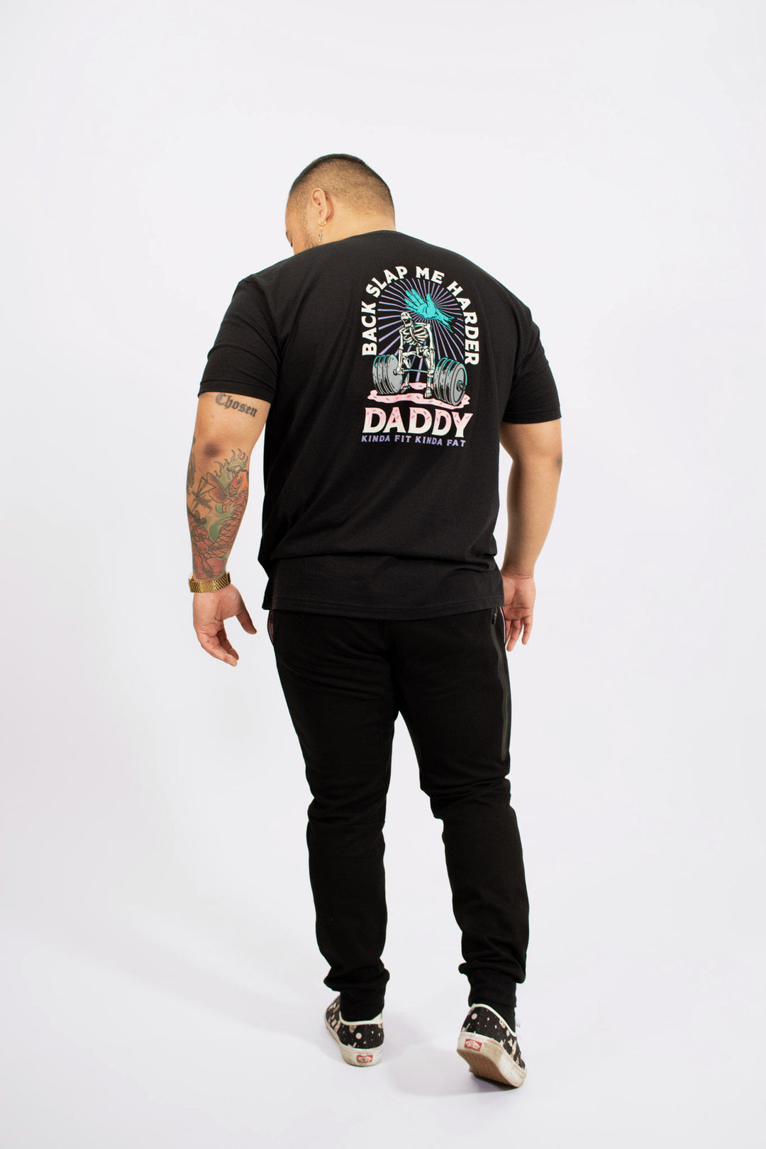 Kinda Fit Kinda Fat Backslap Me Harder Daddy Tee
