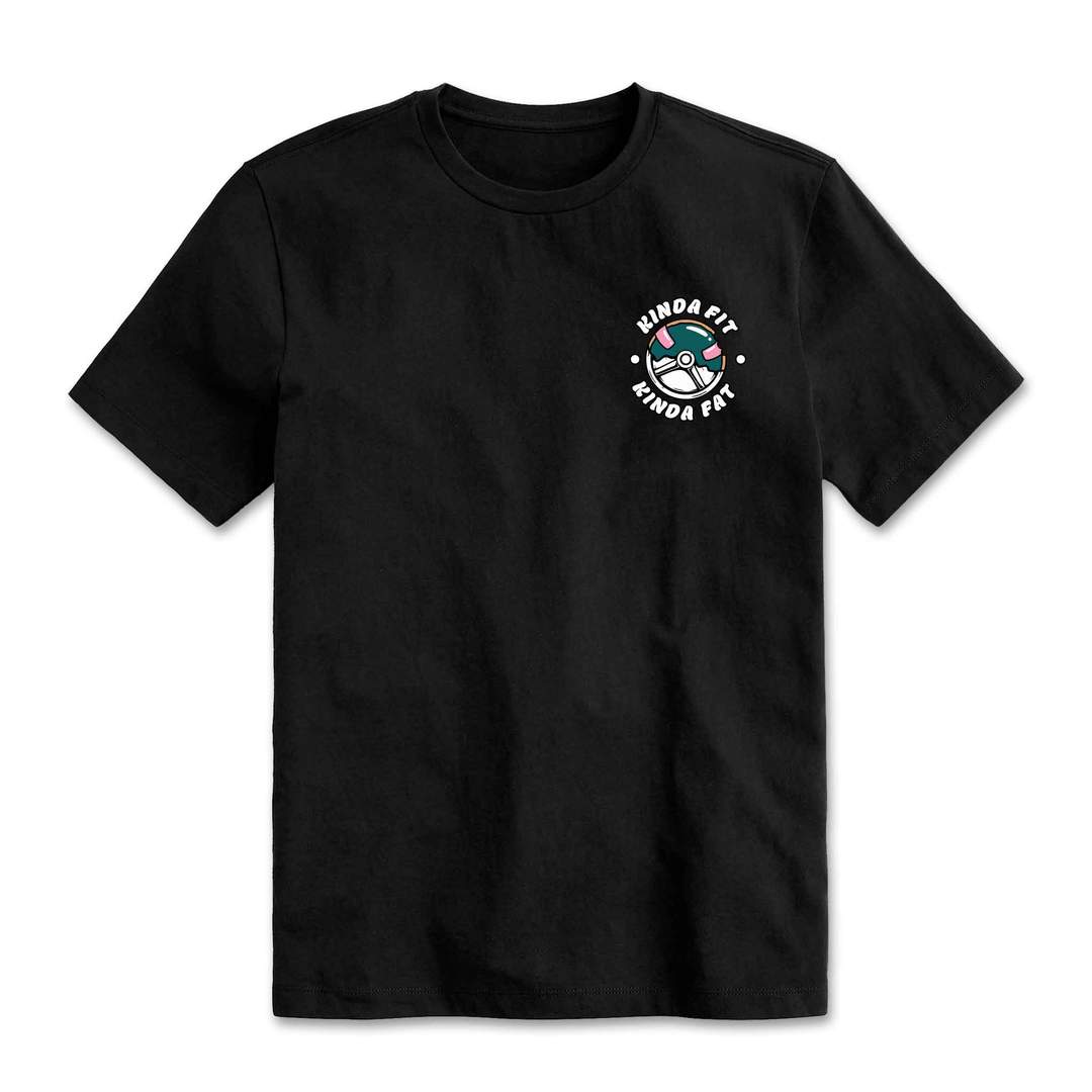 Kinda Fit Kinda Fat Big Sleepy Tee (Black)