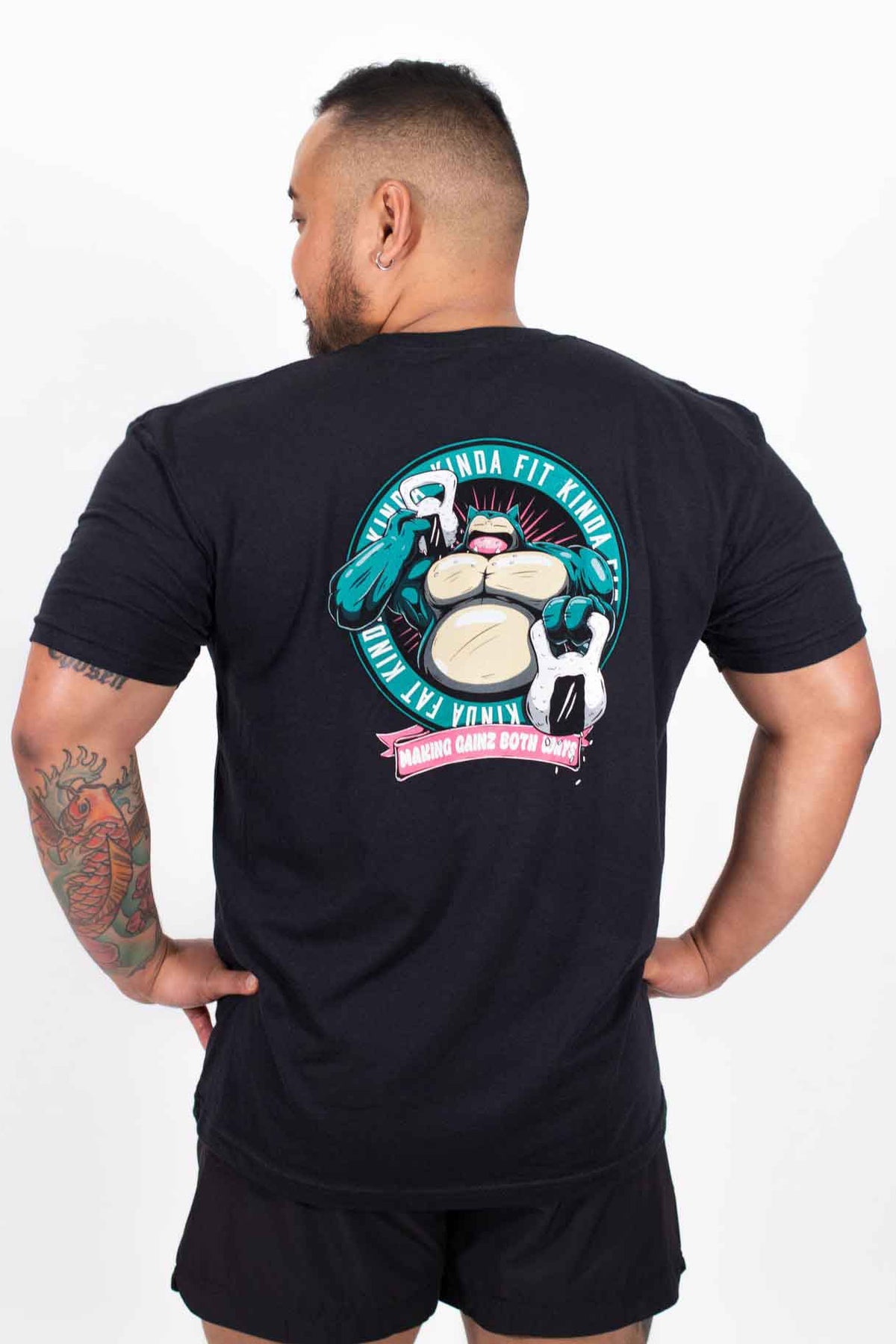 Kinda Fit Kinda Fat Big Sleepy Tee (Black)