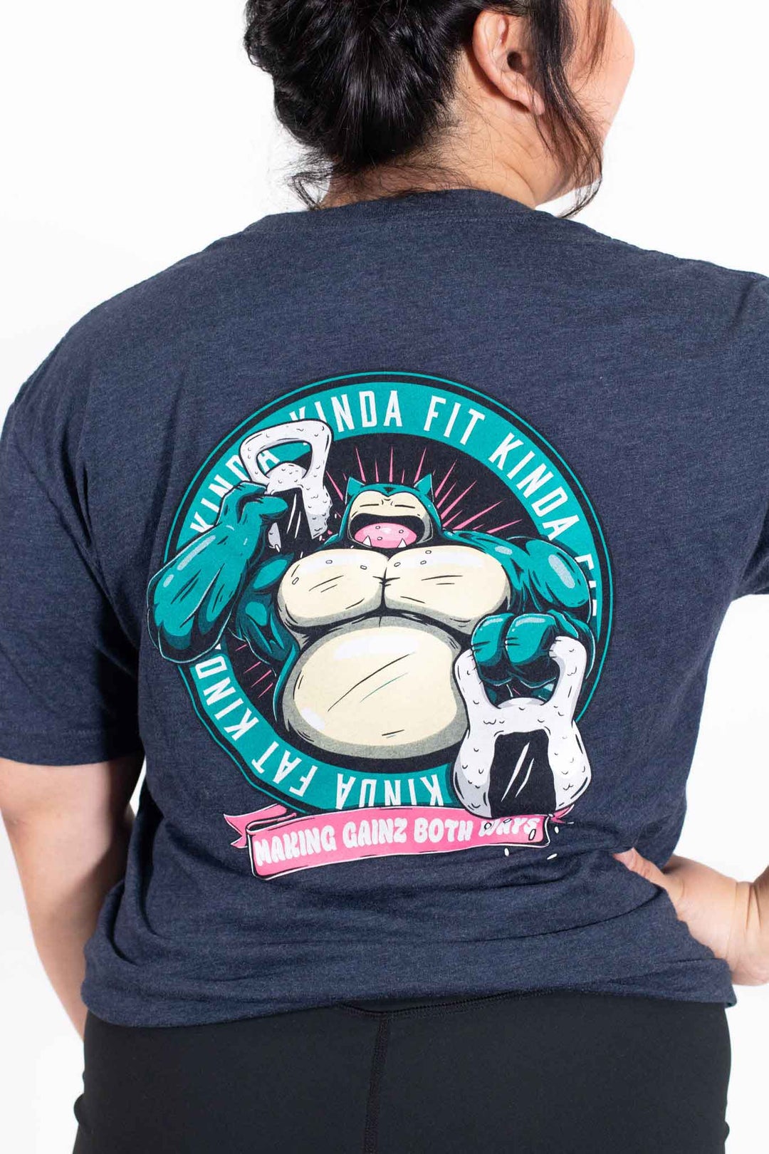 Kinda Fit Kinda Fat Big Sleepy Tee (Blue)