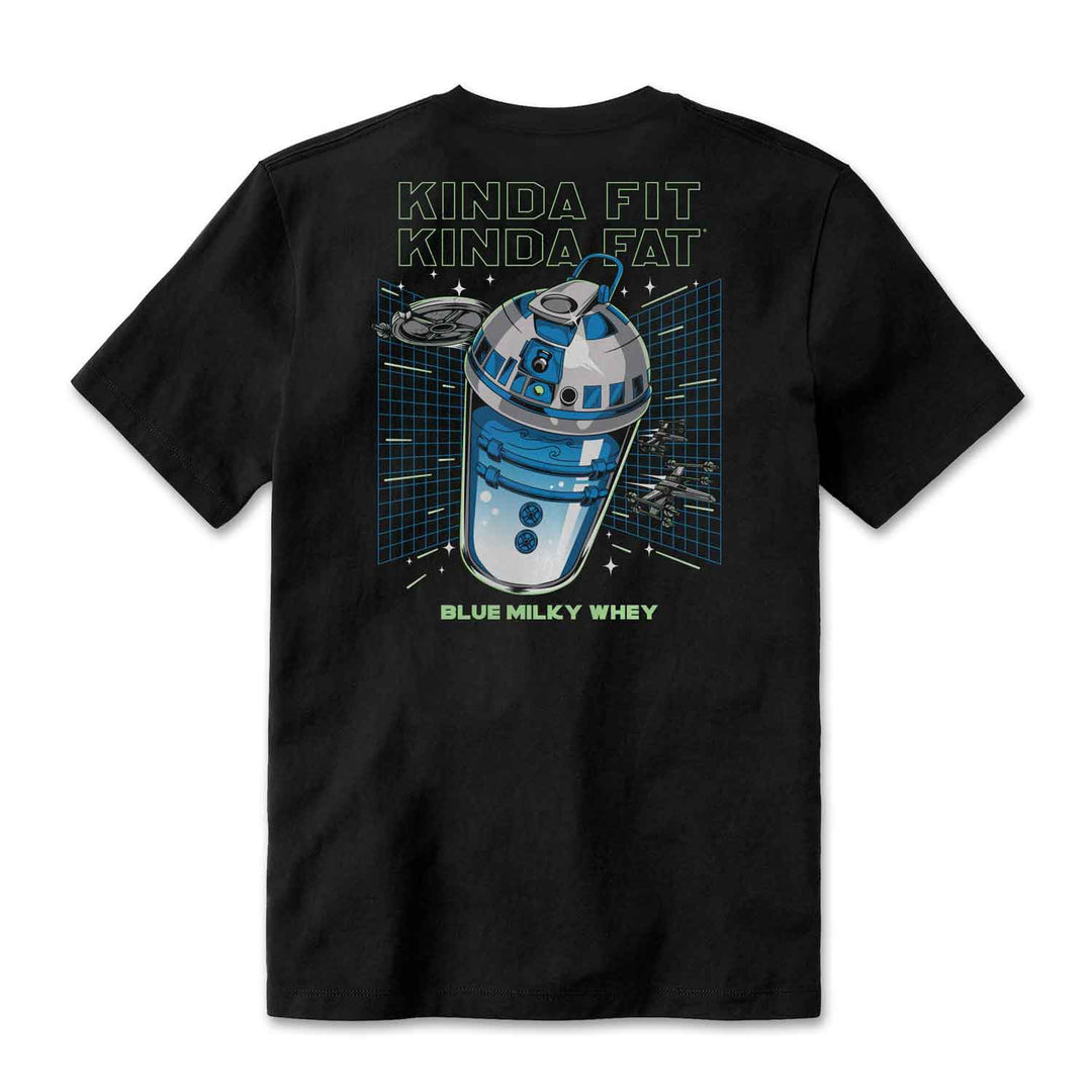 Kinda Fit Kinda Fat Blue Milky Whey Tee (Black)
