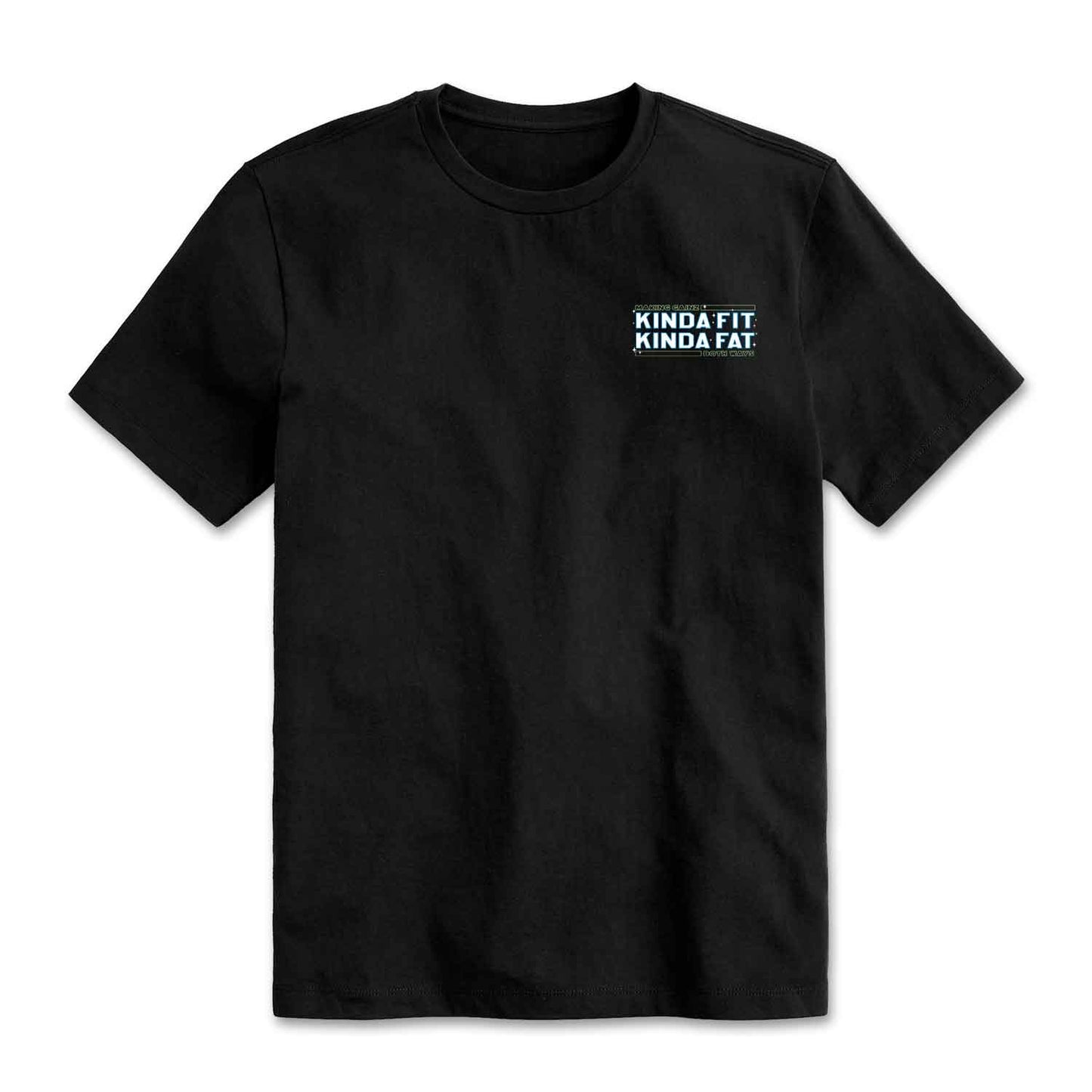 Kinda Fit Kinda Fat Blue Milky Whey Tee (Black)
