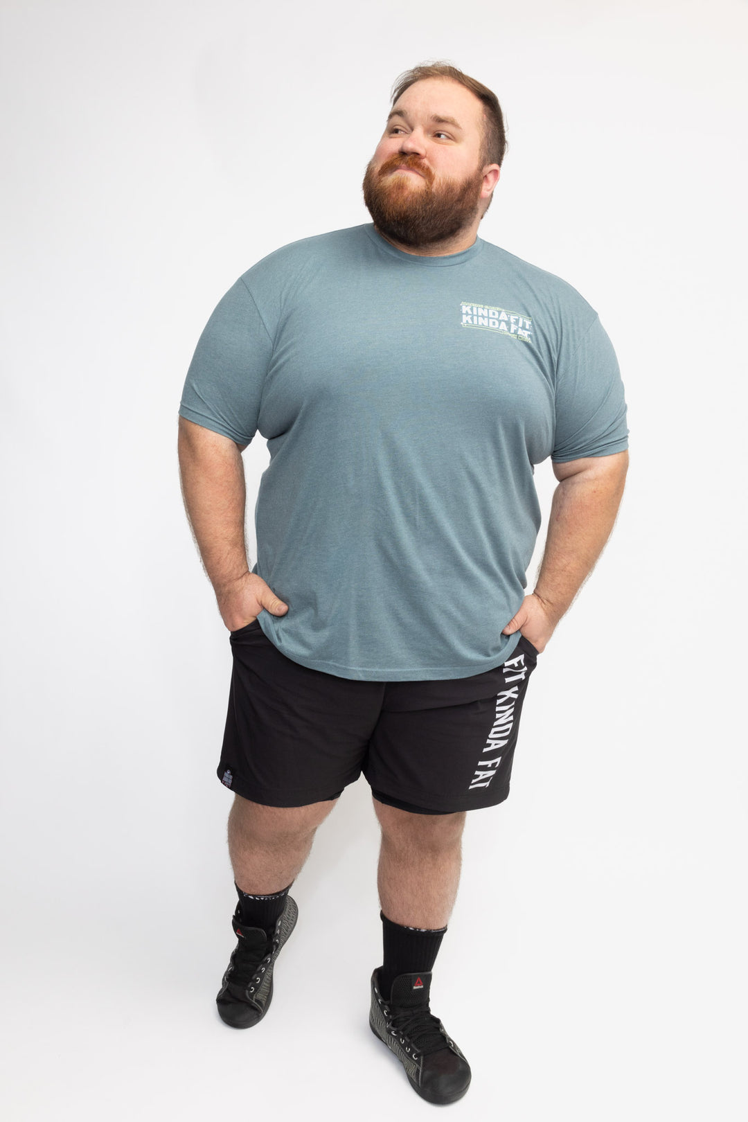 Kinda Fit Kinda Fat Blue Milky Whey Tee (Blue)