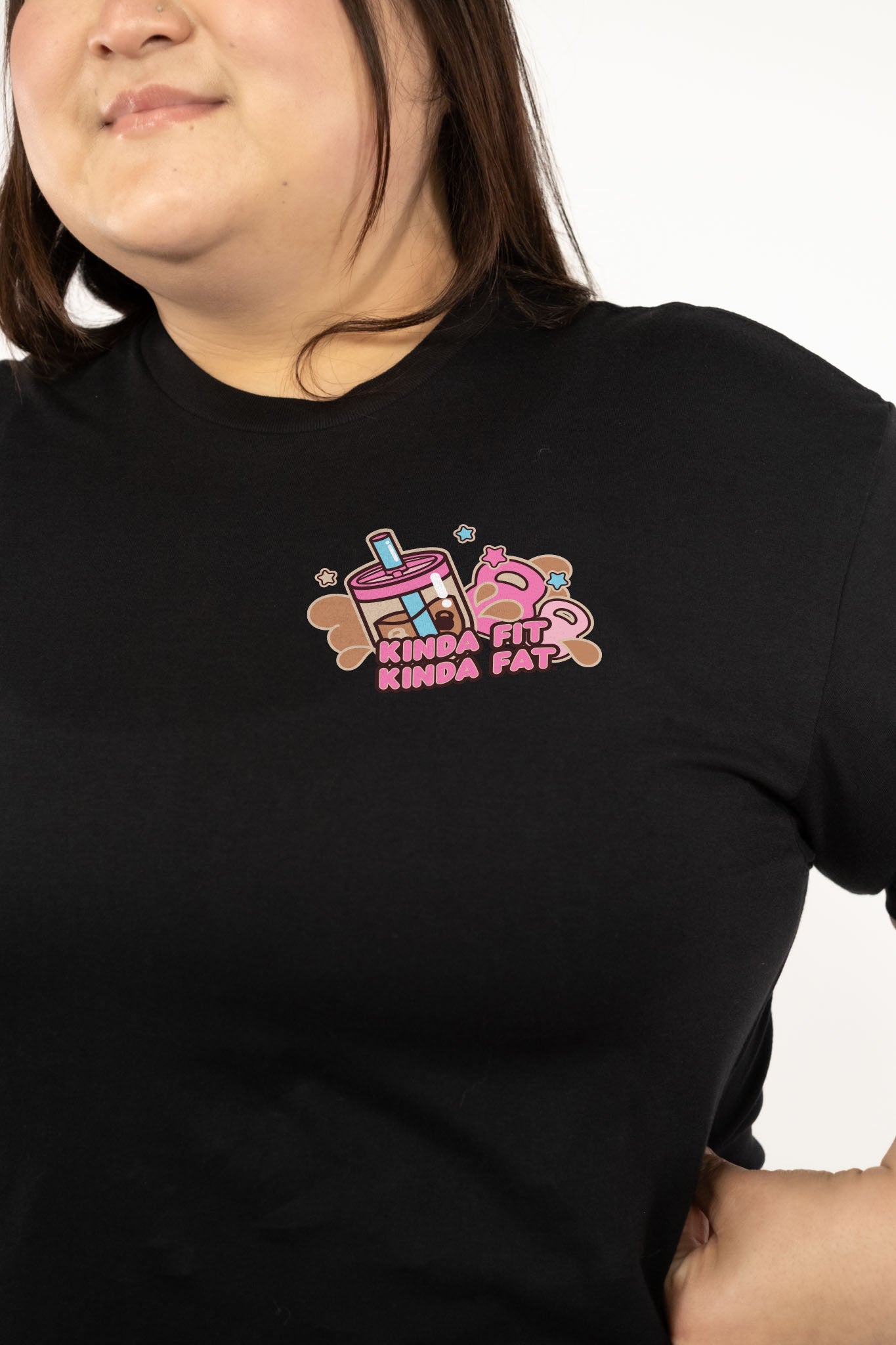 Kinda Fit Kinda Fat Boba Bulk Tea Tee