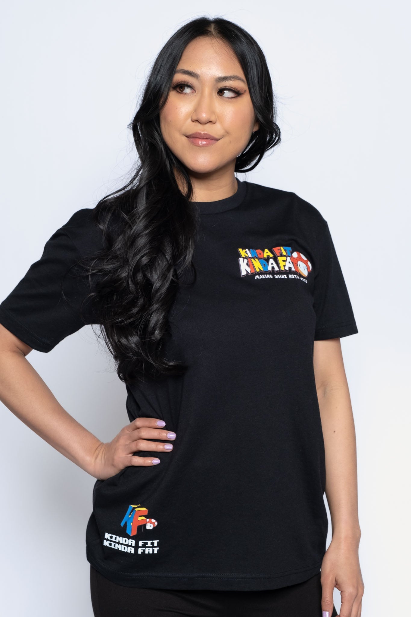 Kinda Fit Kinda Fat Let's-A Grow Tee (Black)