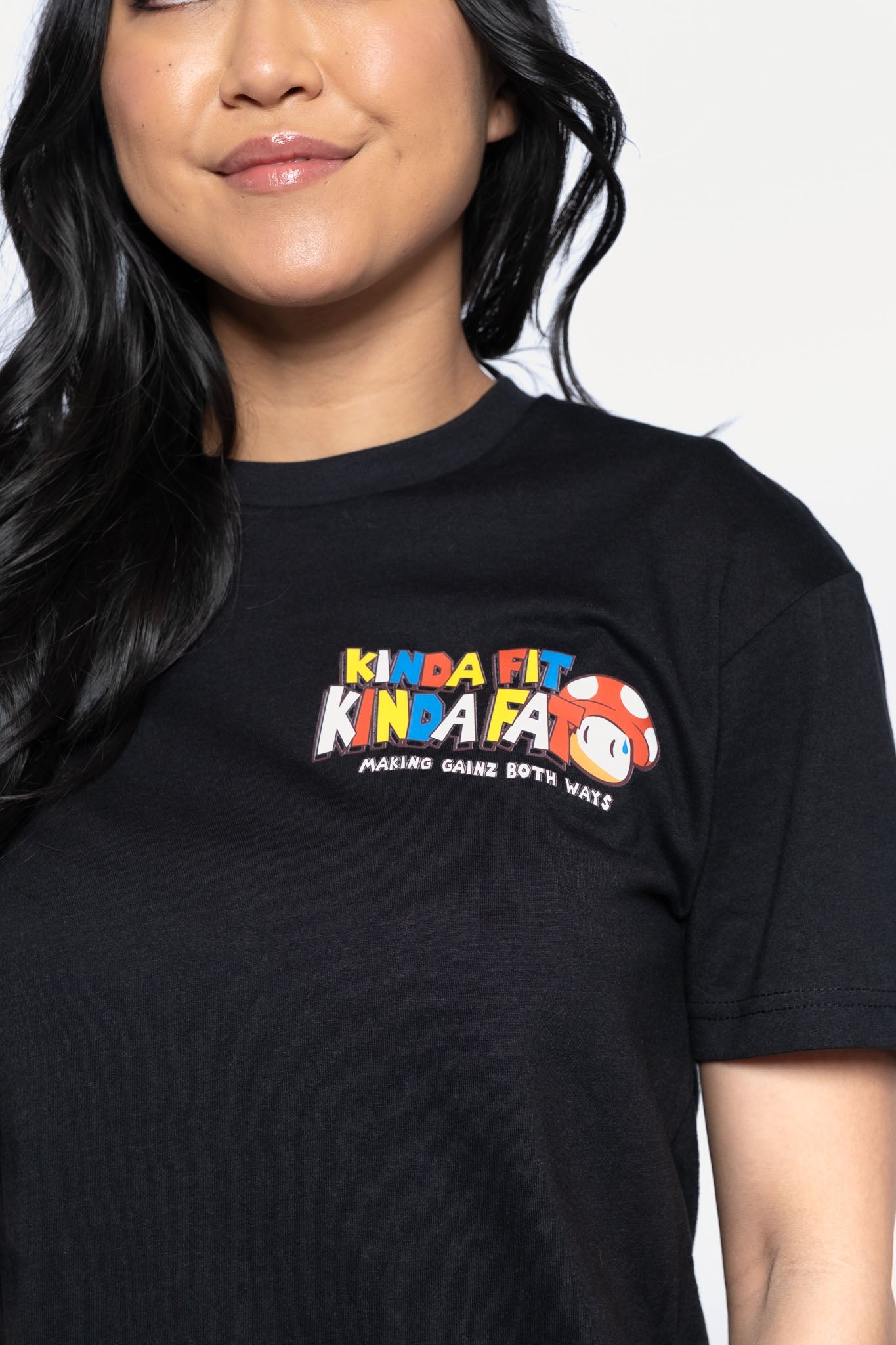 Kinda Fit Kinda Fat Let's-A Grow Tee (Black)