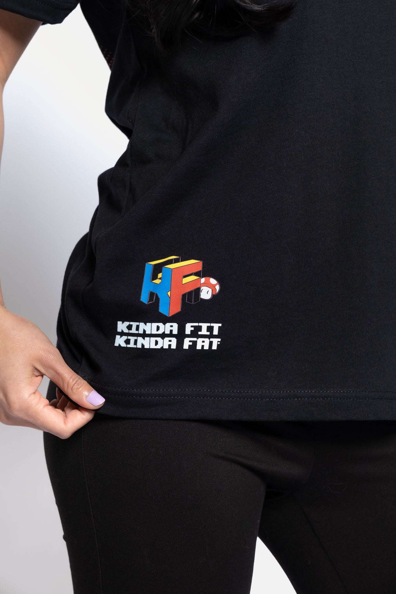 Kinda Fit Kinda Fat Let's-A Grow Tee (Black)