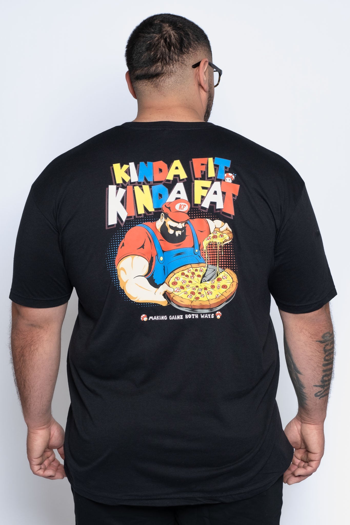 Kinda Fit Kinda Fat Let's-A Grow Tee (Black)
