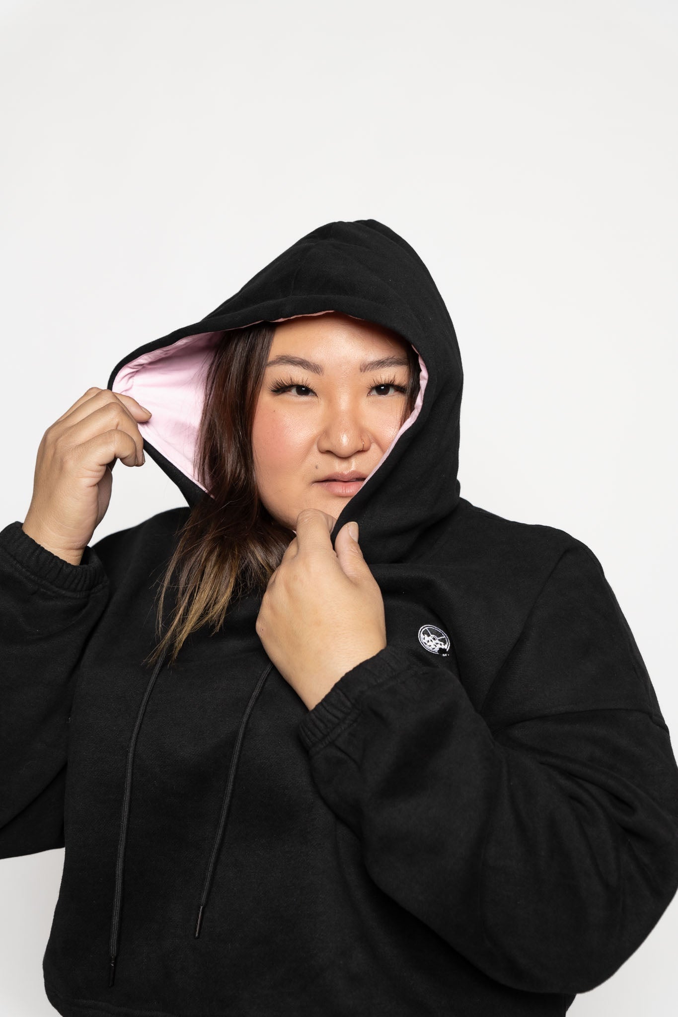 Kinda Fit Kinda Fat Stay Hungry Cropped Hoodie