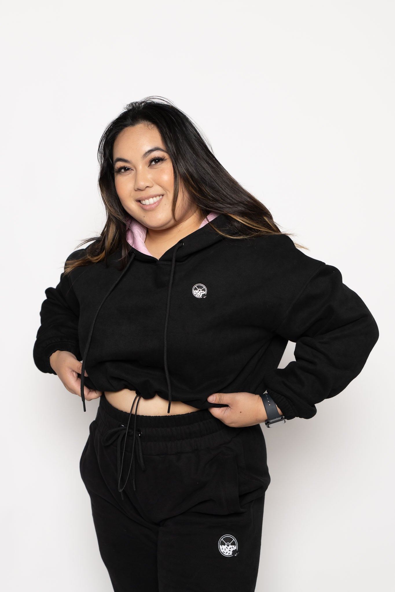 Kinda Fit Kinda Fat Stay Hungry Cropped Hoodie