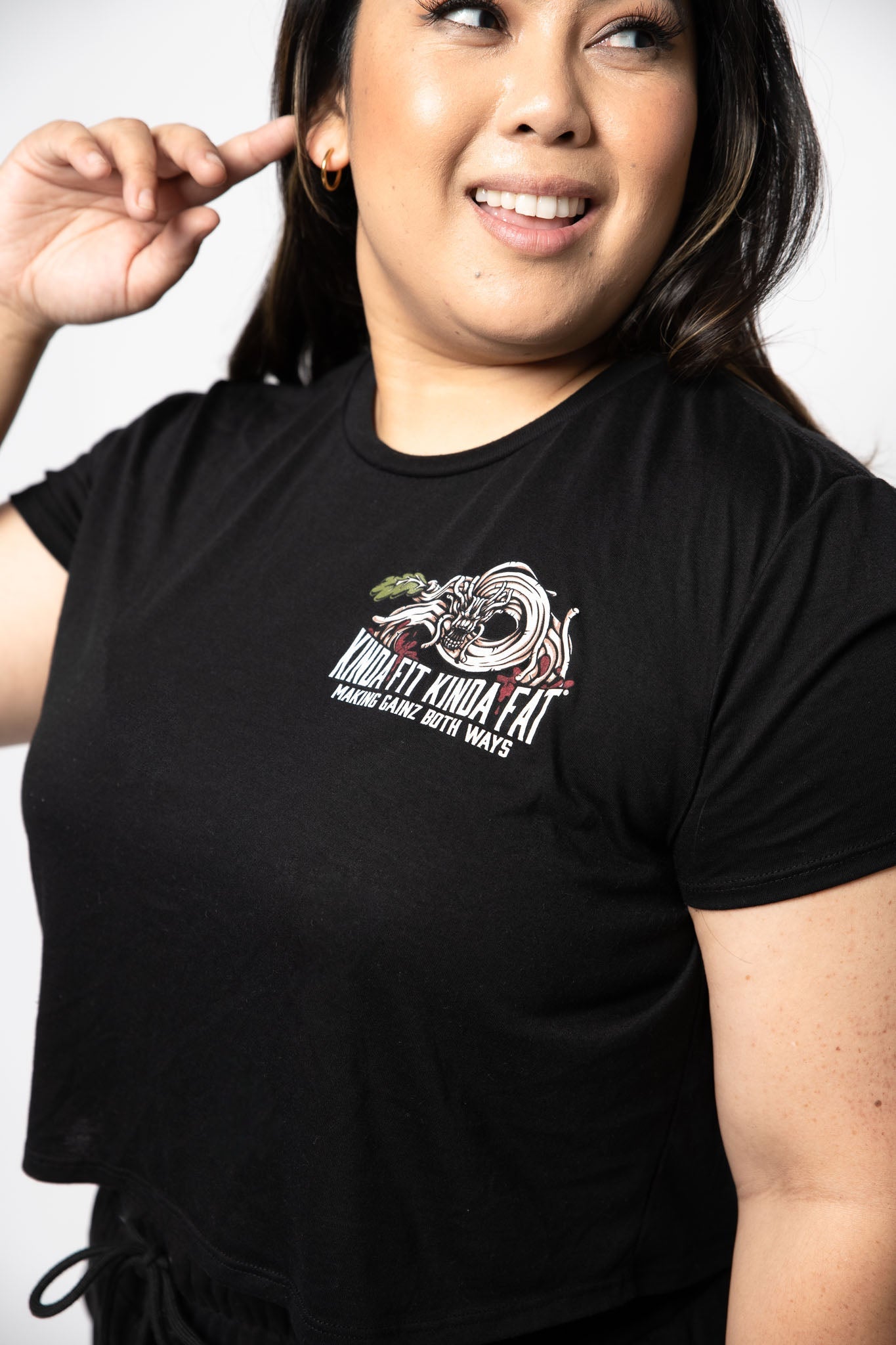 Kinda Fit Kinda Fat The Iron Hot Pot Cropped Tee