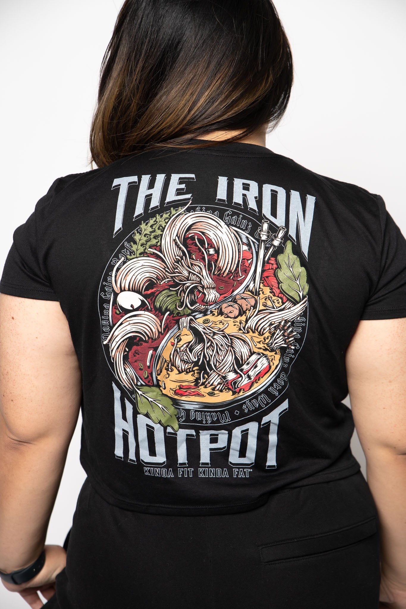 Kinda Fit Kinda Fat The Iron Hot Pot Cropped Tee
