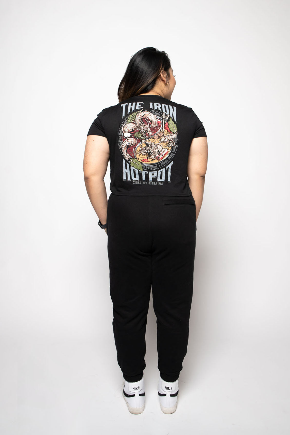 Kinda Fit Kinda Fat The Iron Hot Pot Cropped Tee