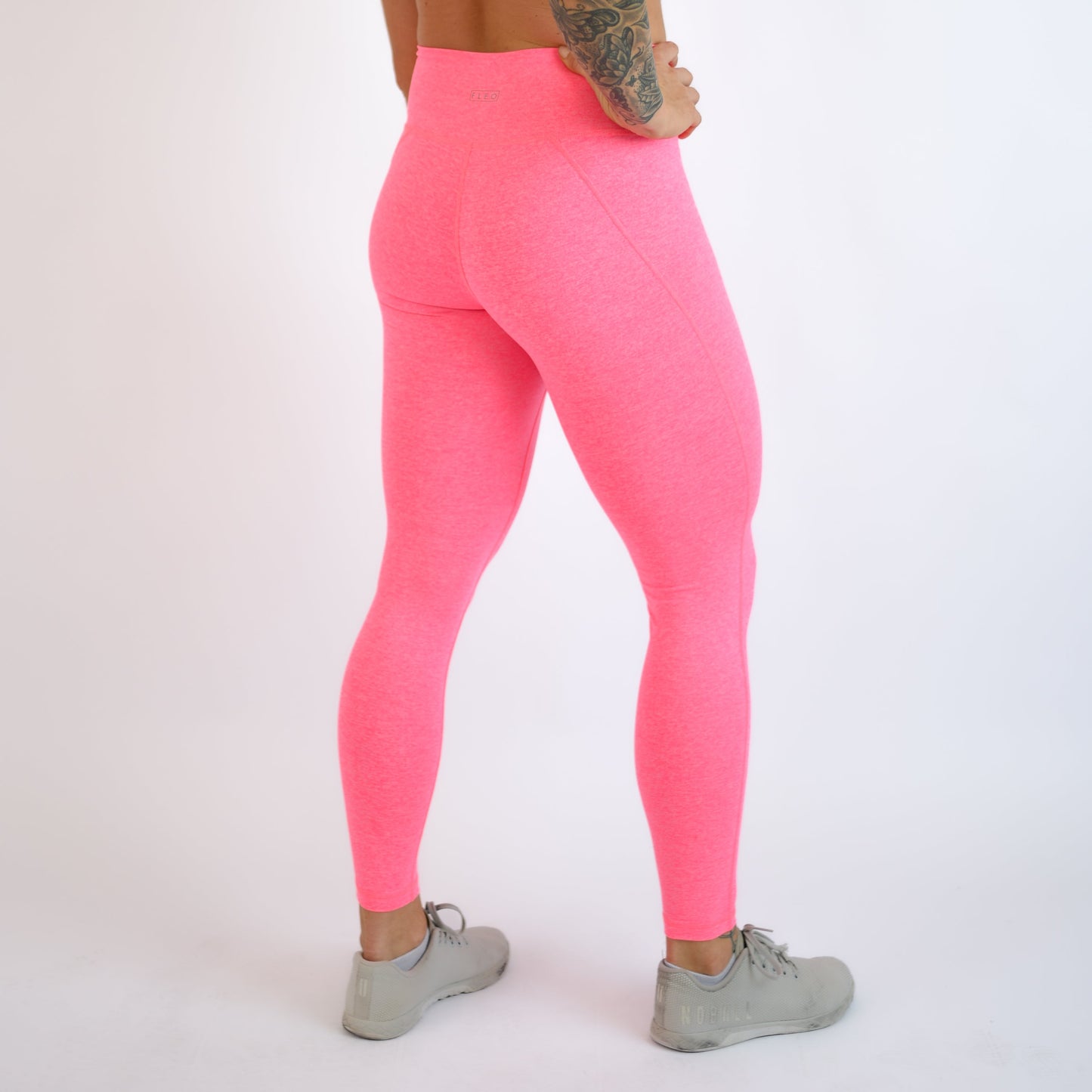 FLEO Charge 25" Leggings - Heather Electric Pink