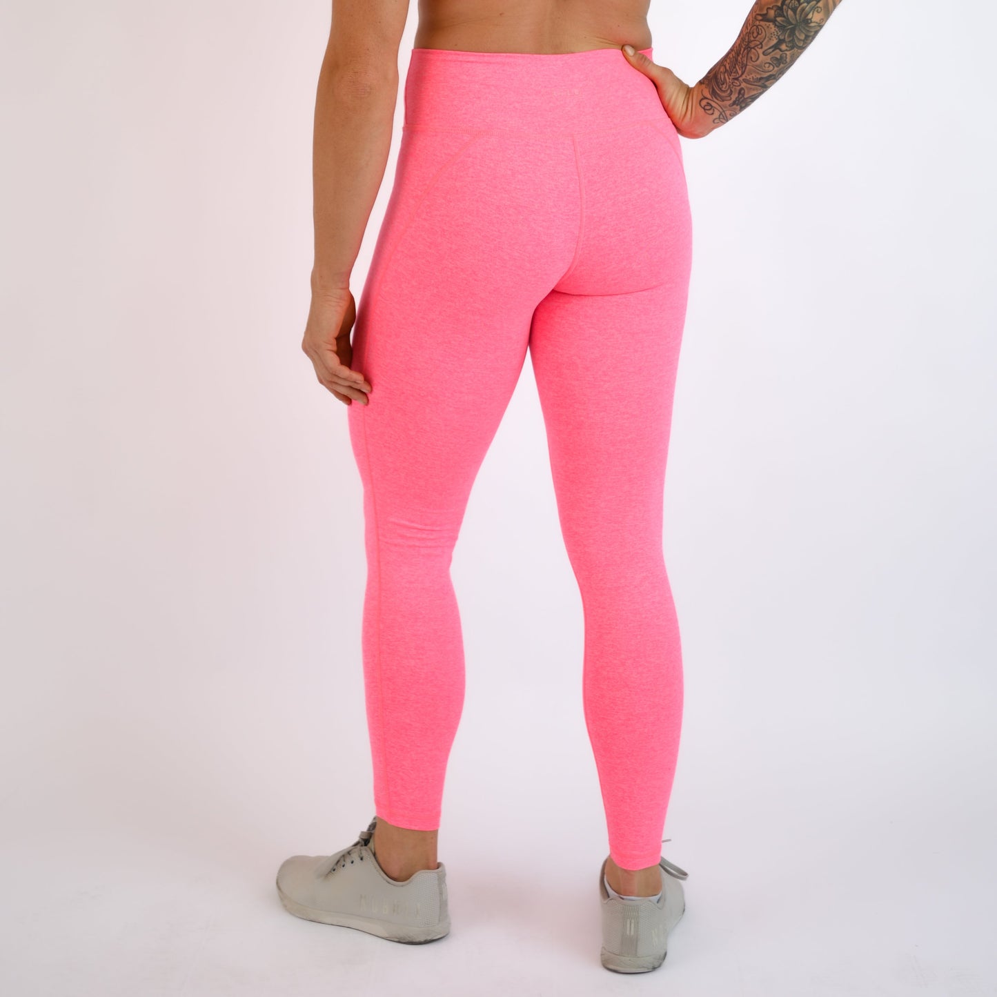 FLEO Charge 25" Leggings - Heather Electric Pink