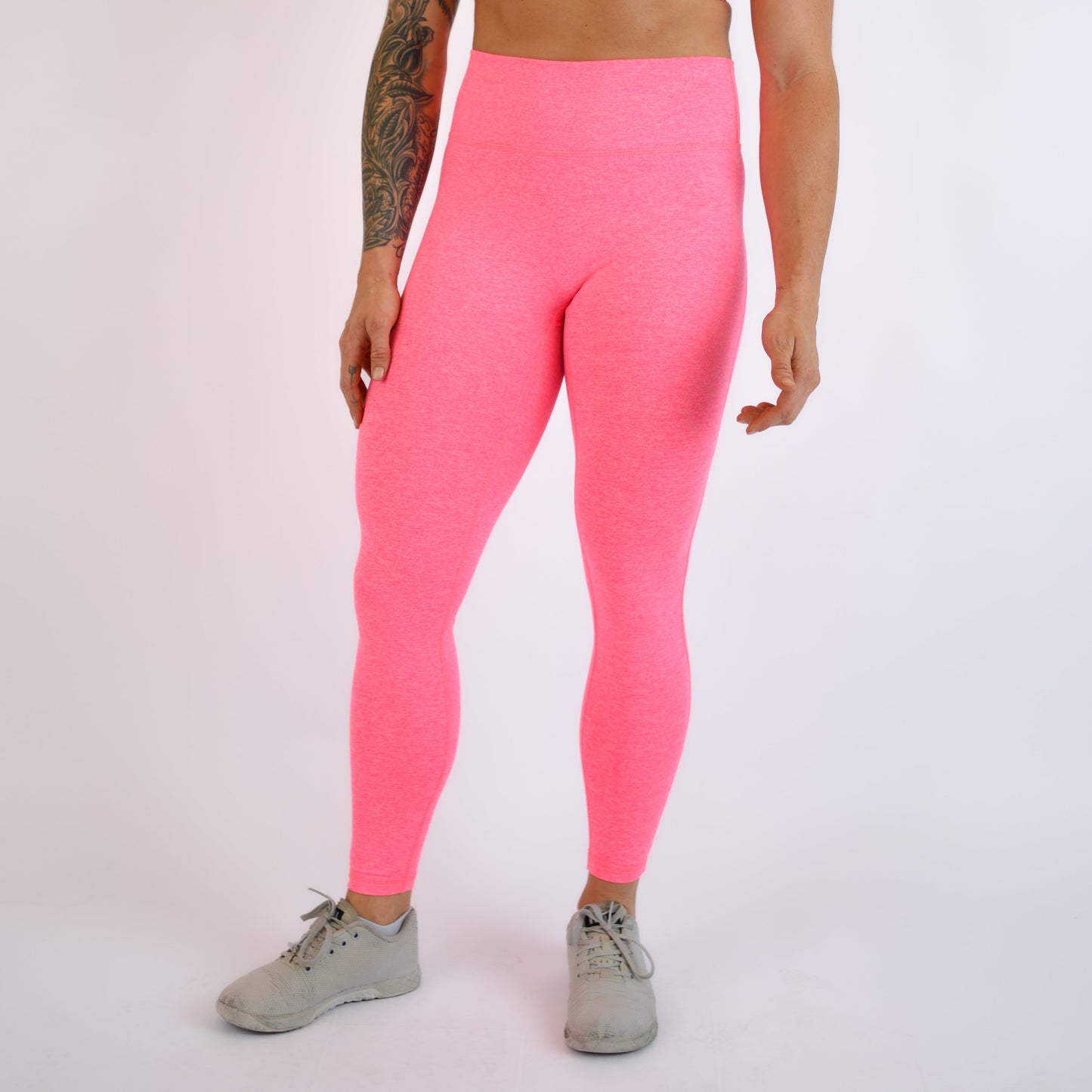 FLEO Charge 25" Leggings - Heather Electric Pink