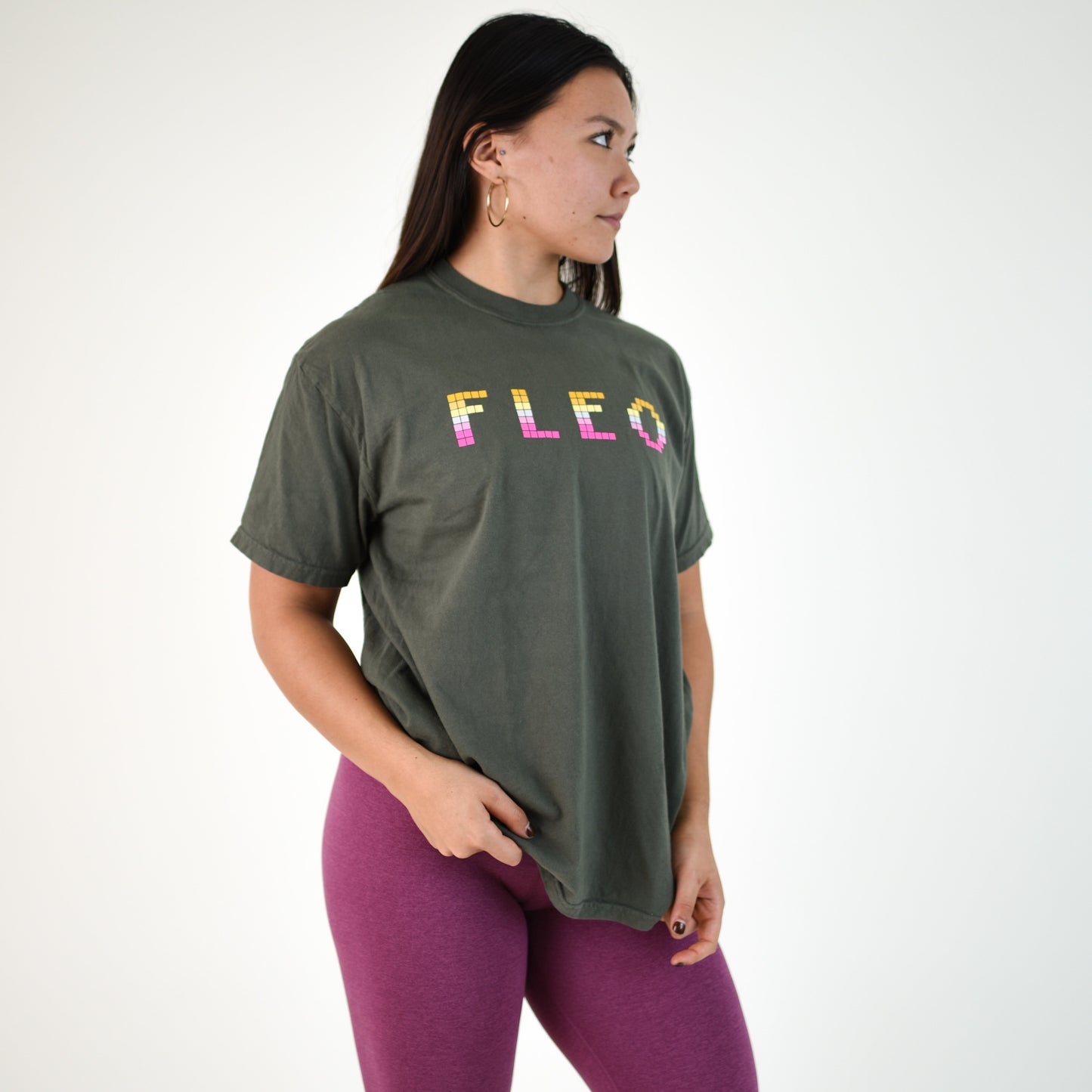 FLEO Oversized Tee - Sage