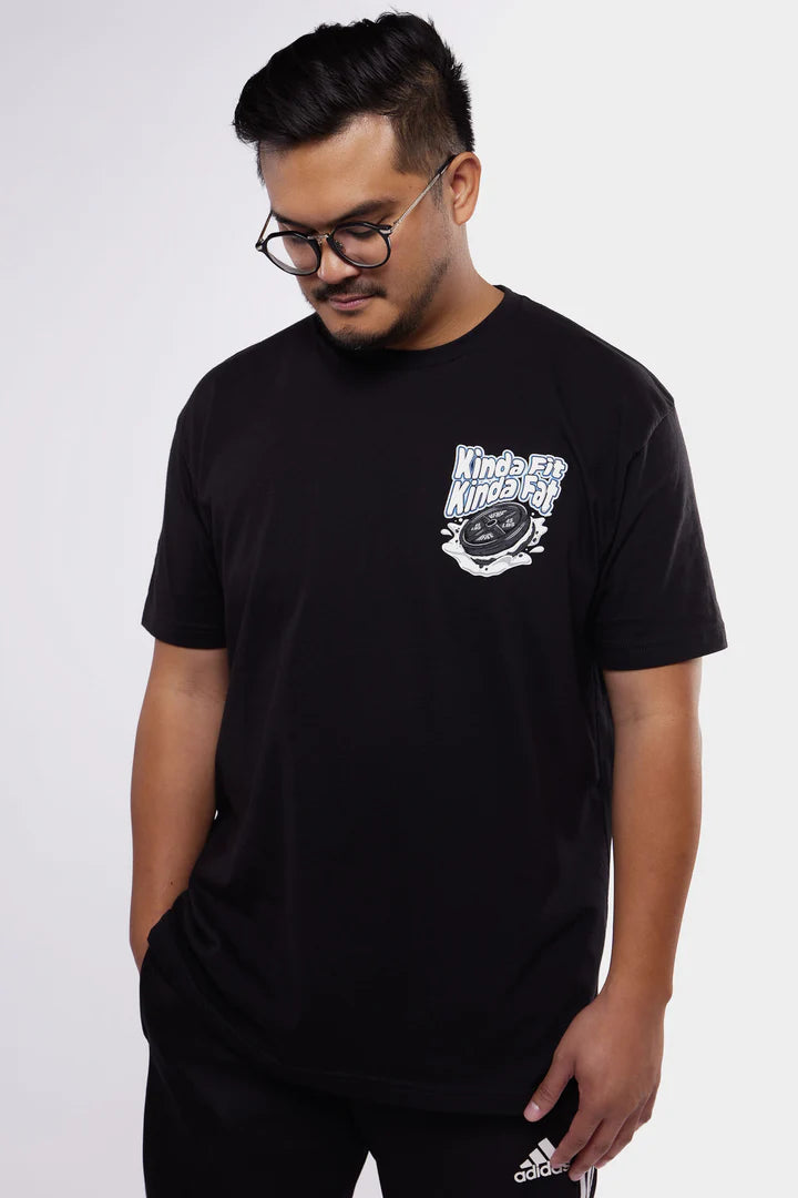 Kinda Fit Kinda Fat Cookie Sandwheych Tee (Black)