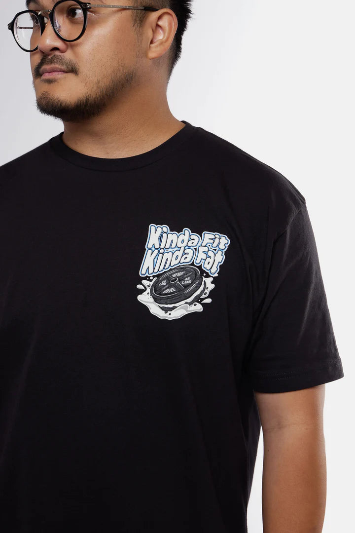 Kinda Fit Kinda Fat Cookie Sandwheych Tee (Black)