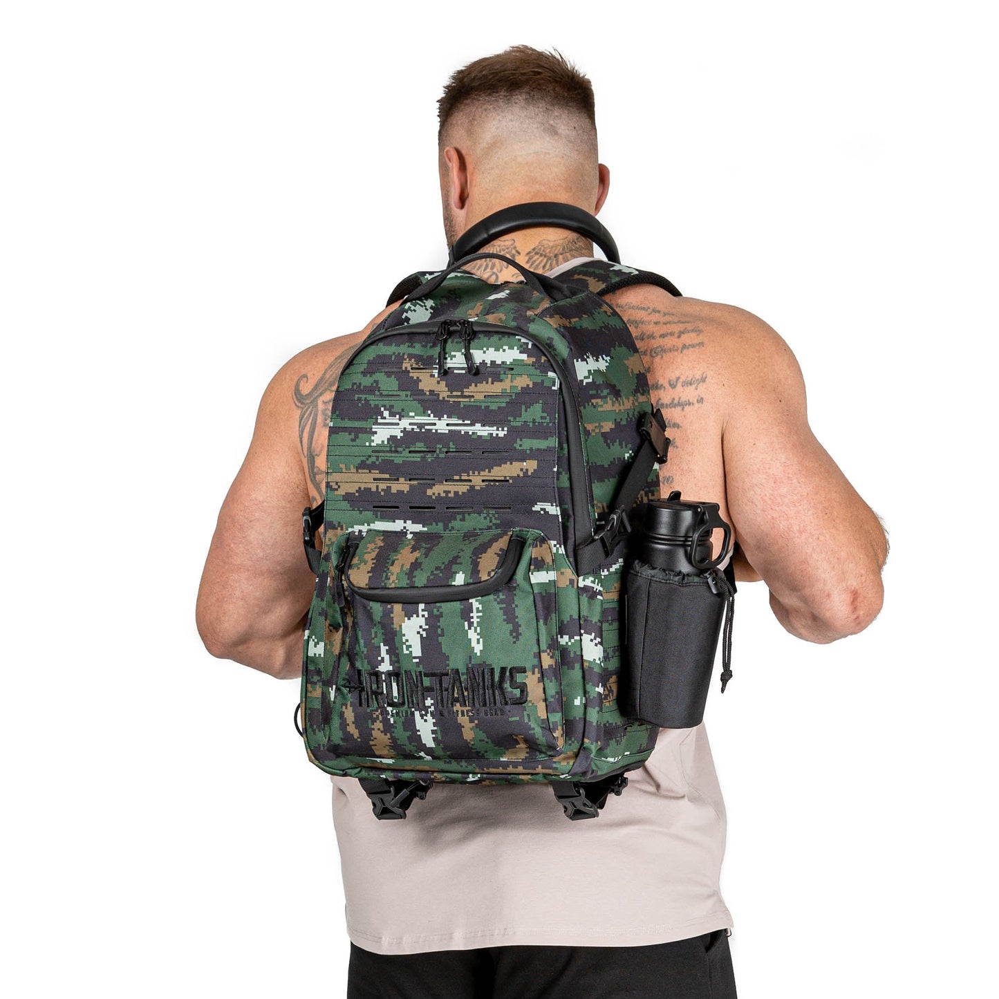 Iron Tanks Vault 40L Backpack Gym Bag - Marine Camo