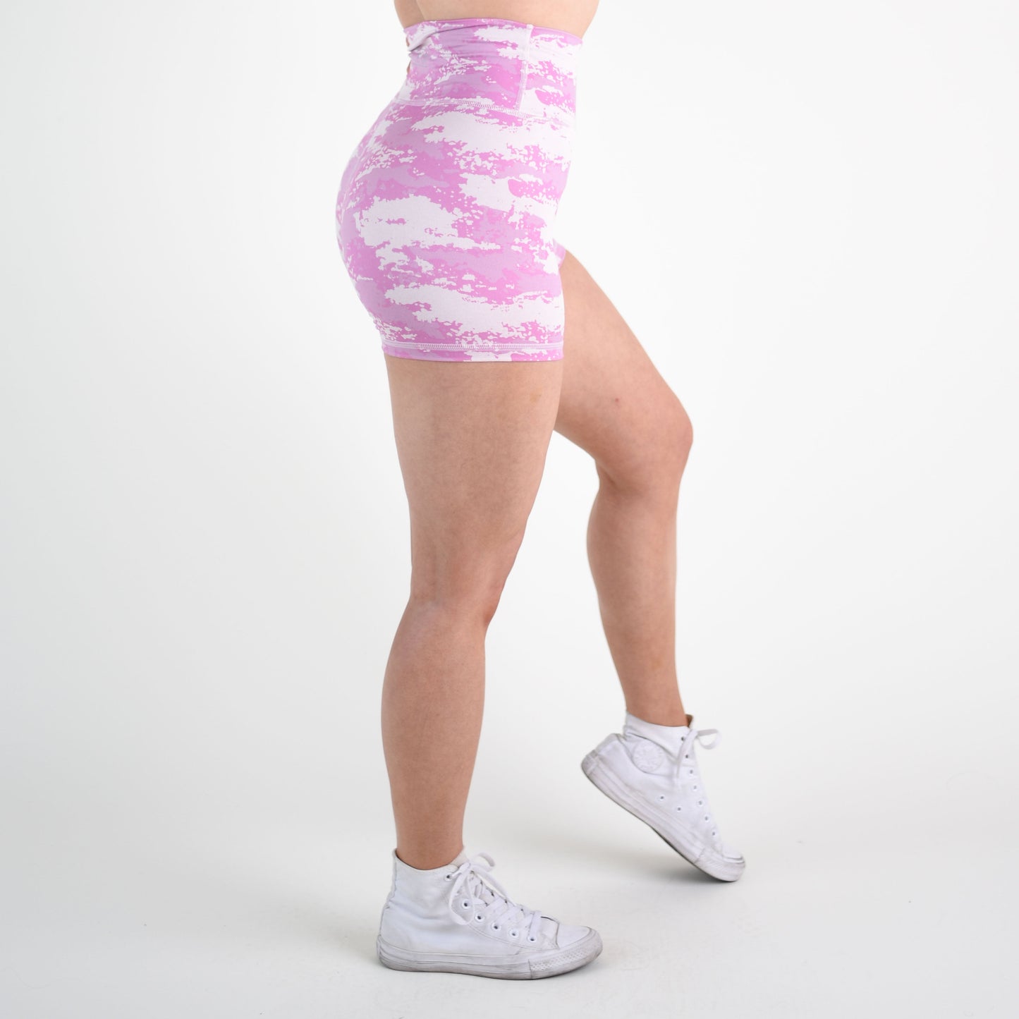 FLEO Heather Quartz Pink Camo Shorts (True High)