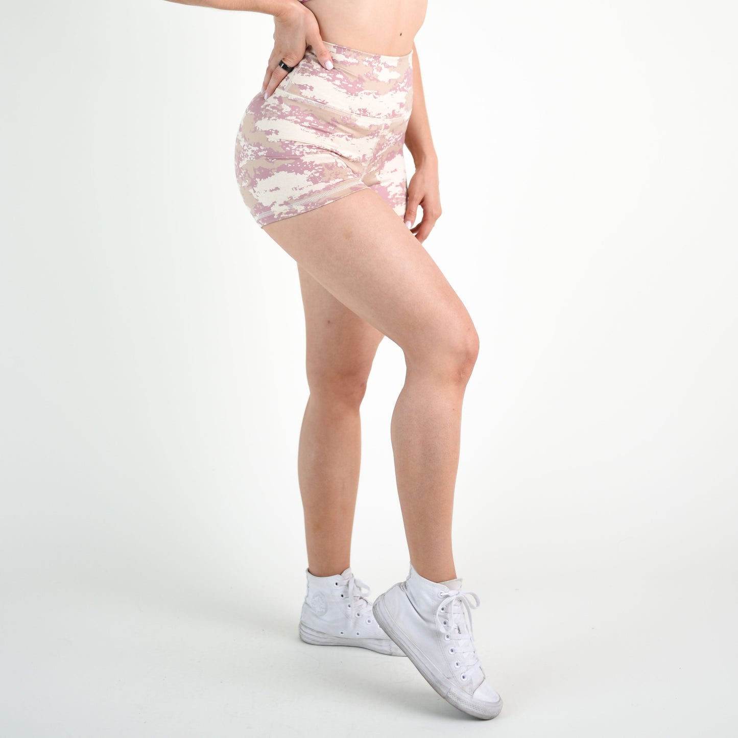 FLEO Heather Sand Pink Camo Shorts (True High Original)