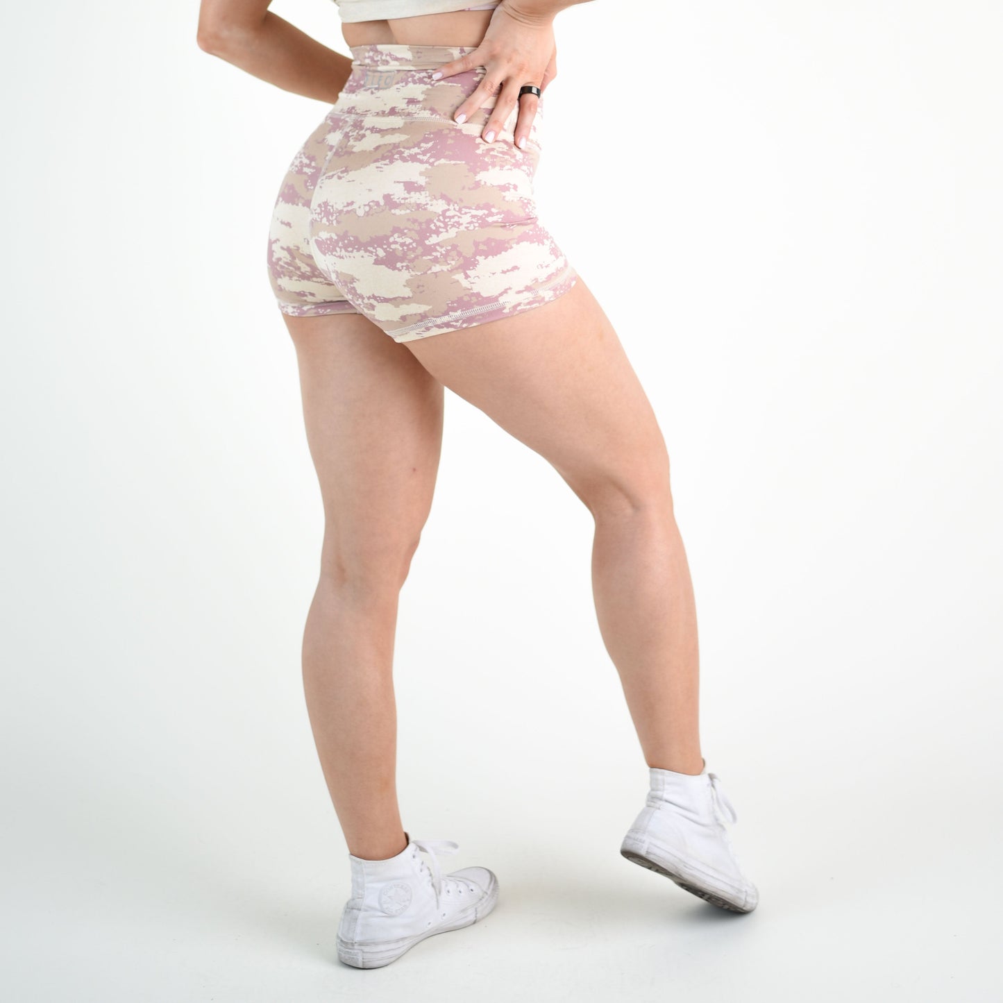 FLEO Heather Sand Pink Camo Shorts (True High Original)