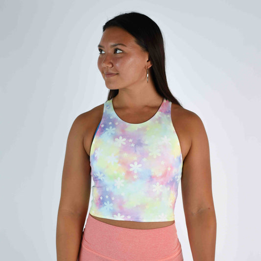FLEO Vault Crop Tank - Daisy Sherbert
